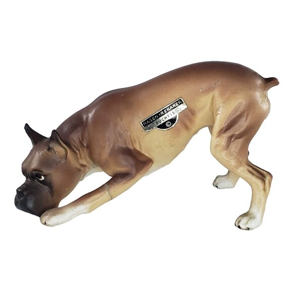 Hagen Renaker DW Boxer Duchess Dog Figurine Designer Workshop Repaired